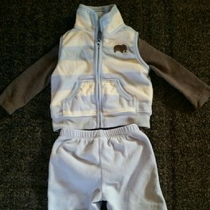 Carter's Three Piece Elephant Outfit Set